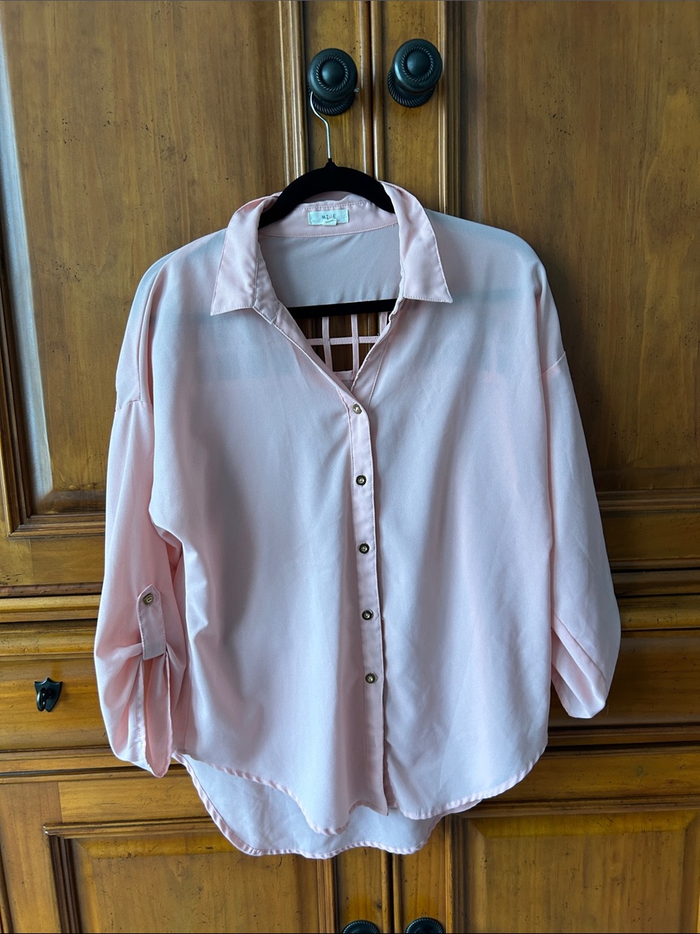 mine Pastel Pink Relaxed Button-Down Shirt